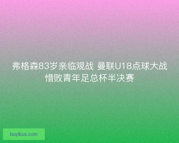 弗格森83岁亲临观战 曼联U18点球大战惜败青年足总杯半决赛 弗格森83岁亲临观战 曼联U18点球大战惜败青年足总杯半决赛